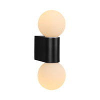 Brilliant Starlet Matt Black  Double Wall Vanity Light