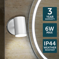 Brilliant Remy White Adjustable LED Vanity Light