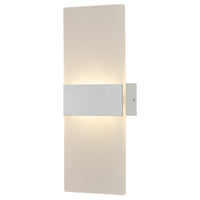 Brilliant Wisher Matt White LED Modern Wall Light