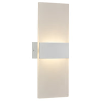 Brilliant Wisher Matt White LED Modern Wall Light