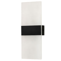 Brilliant Wisher Matt Black LED Modern Wall Light