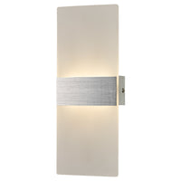 Brilliant Wisher Brushed Nickel LED Modern Wall Light