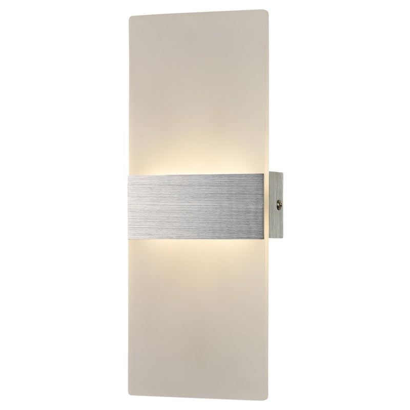 Brilliant Wisher Brushed Nickel LED Modern Wall Light