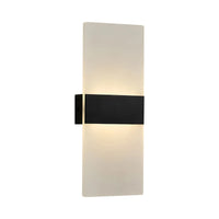 Brilliant Wisher Matt Black LED Modern Wall Light