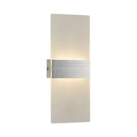 Brilliant Wisher Brushed Nickel LED Modern Wall Light