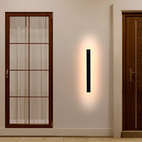 Brilliant Black Hendrick 15W 60cm LED Wall Light