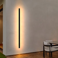 Brilliant Black Hendrick 36W 180cm LED Wall Light