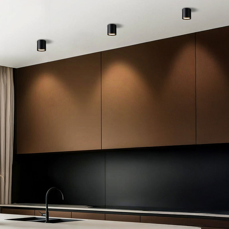 Brilliant Anka Black 9W CCT Surface Mount Downlight