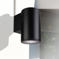 Brilliant Anka Black 9W CCT Wall Light