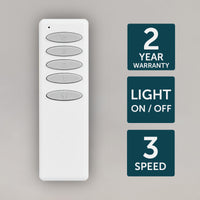 Brilliant Slimline Universal Remote for AC Ceiling fan