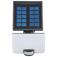 Brilliant Black Noah Solar Sensor Security Light