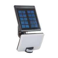 Brilliant Black Noah Solar Sensor Security Light