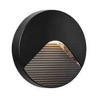 Brilliant Black 13cm Sanur Modern Wall and Light Step