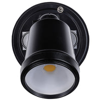 Brilliant Black  Raptor III Single LED Flood Light