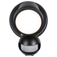 Brilliant Black Raptor III Single LED Sensor Light