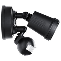 Brilliant Black Raptor III Single LED Sensor Light