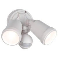 Brilliant Beige Raptor III Twin Security Light with Sensor