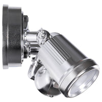 Brilliant Nickel Raptor III Twin Security Light with Sensor