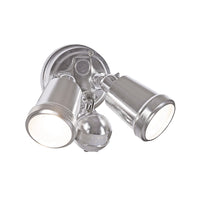 Brilliant Nickel Raptor III Twin Security Light with Sensor