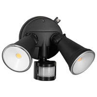 Brilliant Black Lamy DIY Twin Security Light with Sensor