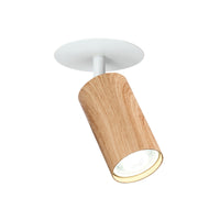 Brilliant Jez Wood Grain  1 Plug In DIY LED Spotlight