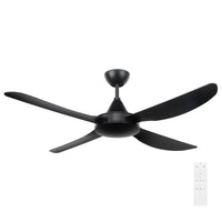 Brilliant Black Vector 52" DC Ceiling Fan