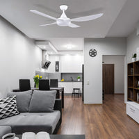 Brilliant White Vector 48’’ DC Ceiling Fan with CCT LED Light