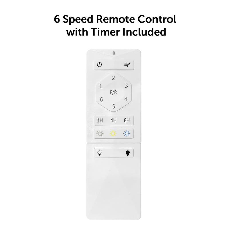 Brilliant Inaya White 132cm DC Ceiling Fan with CCT LED Light And Remote
