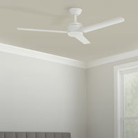 Brilliant White Solana 48" AC ABS Ceiling Fan