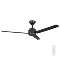 Brilliant Black Solana 48" DC ABS Ceiling Fan with Remote Control