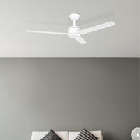 Brilliant White Solana 52" DC ABS Ceiling Fan with Remote Control