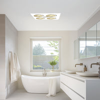 Brilliant White Magma 4 Lights 3-in-1 Bathroom Mate