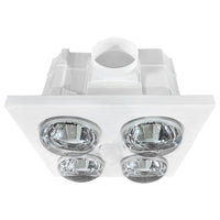 Brilliant White Magma 4 Lights 3-in-1 Bathroom Mate