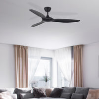 Brilliant Black Fantastic DC Ceiling Fan with Remote Control