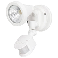 Brilliant White Stinger Single Floodlight with Sensor