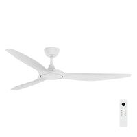 Brilliant 60" White Fantastic 3-Blade DC Ceiling Fan