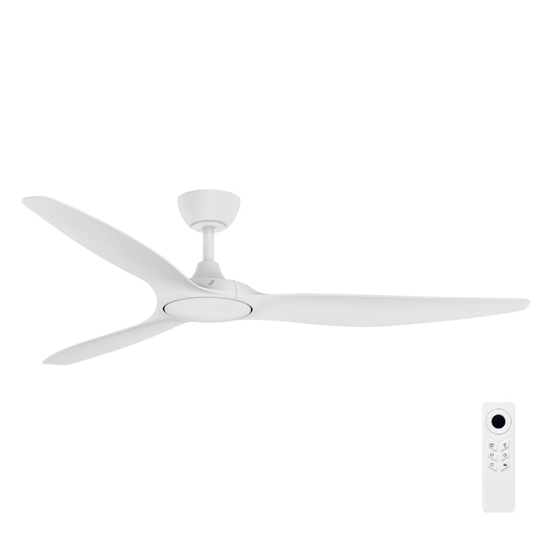 Brilliant 60" White Fantastic 3-Blade DC Ceiling Fan