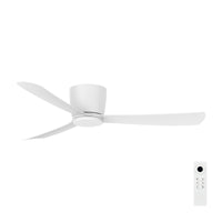 Brilliant 52" White Costa 3-Blade Low Profile DC Ceiling Fan