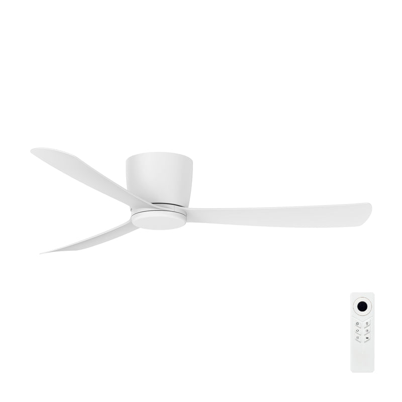 Brilliant 52" White Costa 3-Blade Low Profile DC Ceiling Fan