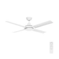 Brilliant Matt White Cairns 48" DC Ceiling Fan