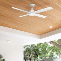 Brilliant Matt White Cairns 48" DC Ceiling Fan
