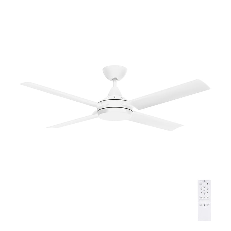 Brilliant Matt White Cairns 52" DC Ceiling Fan