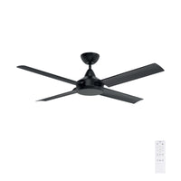 Brilliant Matt Black Cairns 52" DC Ceiling Fan
