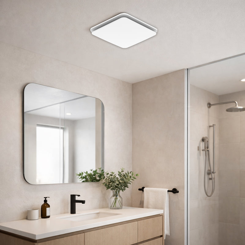 Brilliant White Blizzard Square 330mm DC Exhaust Fan