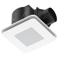 Brilliant White Blizzard Square 330mm DC Exhaust Fan with LED Light