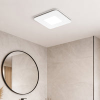 Brilliant White Sarico Promax Square 270mm AC Exhaust Fan with LED Light