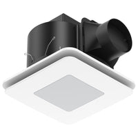 Brilliant White Sarico Promax Square 330mm AC Exhaust Fan with LED Light