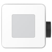 Brilliant White Sarico Promax Square 330mm AC Exhaust Fan with LED Light