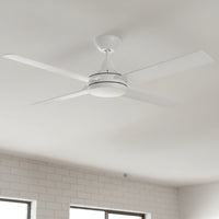 Brilliant 52” DC Lite White Cairns Ceiling Fan