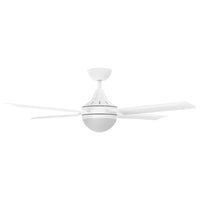 Brilliant 48” DC Lite White Cairns Ceiling Fan with Light